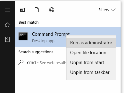 How to open an administrator command prompt – GMS